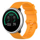 Silicone wrist strap watchband, 20mm, amber yellow with plaid texture