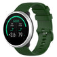 Silicone wrist strap watchband, 20mm, army green with plaid texture