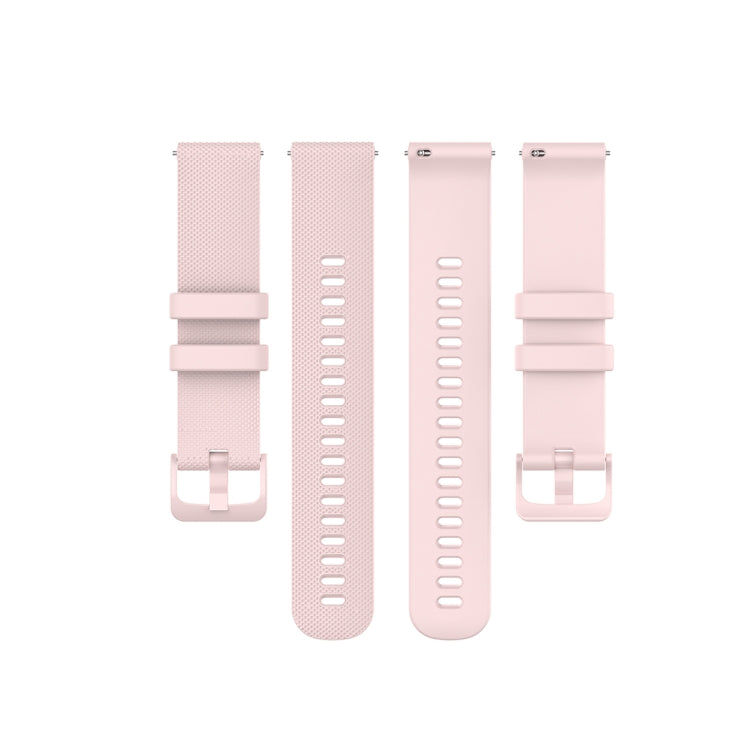 Assorted light-tone silicone watch straps with small plaid texture and adjustable buckles