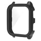 Black tempered glass watch case with protective frame for smartwatch