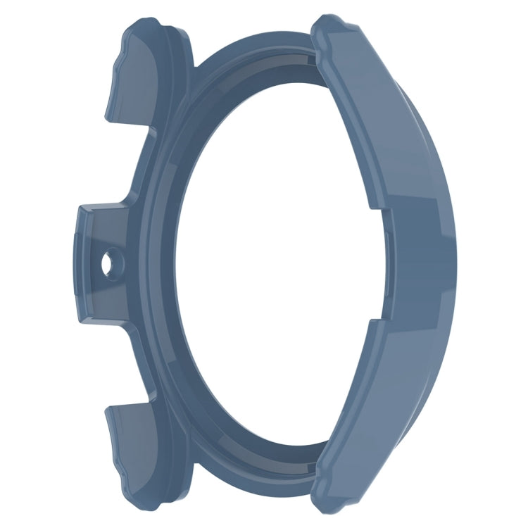 Half coverage PC watch protective case, blue—rear frame with cutouts and mounting tabs