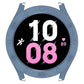 Half coverage PC watch protective case, blue—front cutouts for watch screen and buttons
