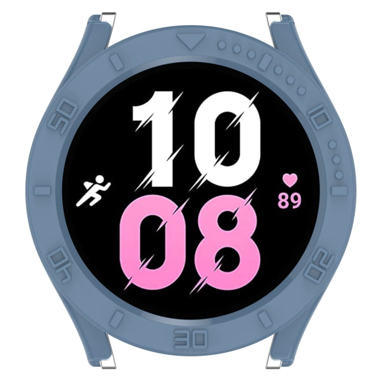 Half coverage PC watch protective case, blue—front cutouts for watch screen and buttons