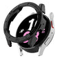 Half coverage PC watch protective case, black—edge guard with side grips for 40mm/44mm
