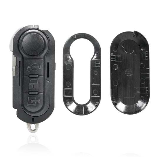 For Fiat 3 Button Folding Car Key Case Remote Control Shell SIP22, Black Switch Button, White Switch Button, Black Special Button, White Switch Trunk Button