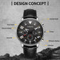 Multifunctional Quartz Men Leather Watch, Ochstin 6050B