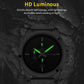 OCHSTIN quartz watch, black steel band, green-lit hands on black three-dial face