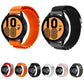 Assorted color nylon watch bands with metal clasps, set of multiple styles