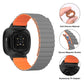 Orange magnetic silicone watch band with magnetic clasp and secure fit