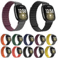 Assorted color magnetic silicone watch bands with ribbed strap for smartwatches