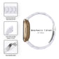 White resin watch band with butterfly clasp and adjustable fit