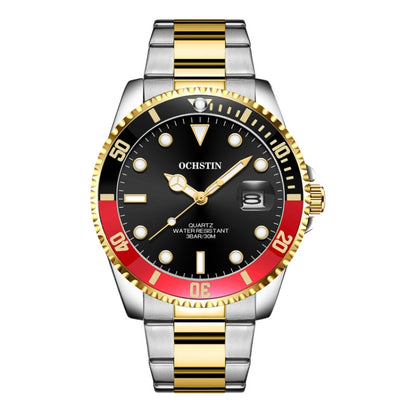Multifunctional Quartz Waterproof Luminous Steel Strap Men Watch, OCHSTIN 7019E