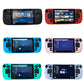 Six-color silicone game console protective cases with controller cutouts, front view