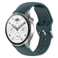22mm Solid Color Silicone Watch Band, For Xiaomi Watch S2