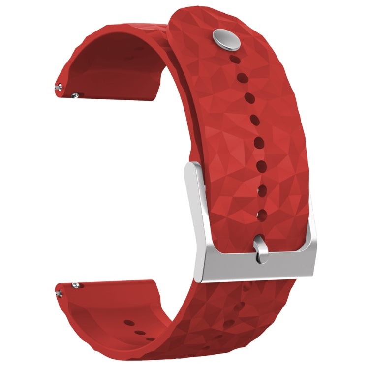 Rhombus Texture Silicone Watch Band, For Suunto 9