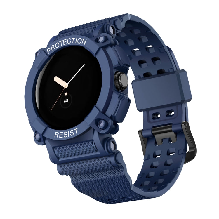 Three-proof Solid Color Integrated Watch Band, For Google Pixel Watch