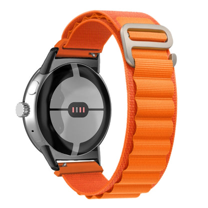 Nylon Loop Black Connector Watch Band, For Google Pixel Watch 5 / 4 / 3 / 2 / 1 41mm
