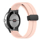 Light pink silicone watch band with folding buckle for 41mm smart watch