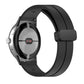 Black silicone watch band with folding buckle for 41mm smart watch