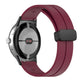 Burgundy silicone watch band with folding buckle for 41mm smart watch