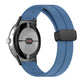 Blue silicone watch band with folding buckle for 41mm smart watch