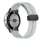 Light gray silicone watch band with folding buckle for 41mm smart watch