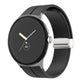 Black silicone folding buckle watch band for 41mm Google Pixel Watch