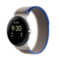 Loop Silver Connector Nylon Watch Band, For Google Pixel Watch 5 / 4 / 3 / 2 / 1 41mm