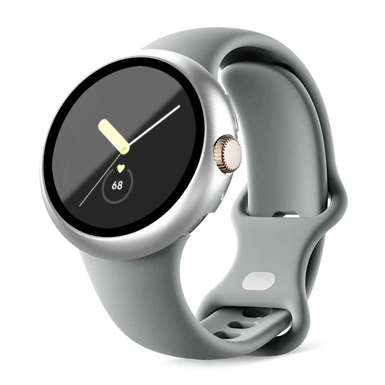 Frosted PC Frame Tempered Film Integrated Watch Protective Case, For Google Pixel Watch