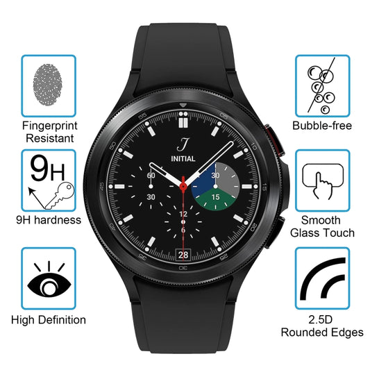 9H hardness tempered glass protector for smartwatch face with rounded 2.5D edges