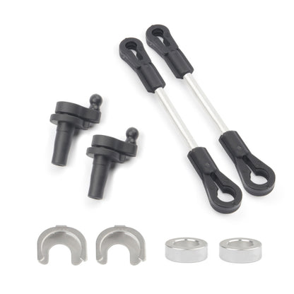 Intake manifold repair kit with two hoses, two clips, and two metal bushings