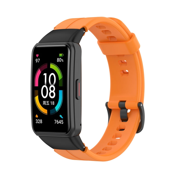 Solid Color Silicone Watch Band, For Honor Band 7