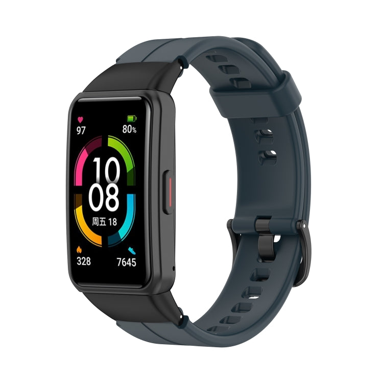 Solid Color Silicone Watch Band, For Honor Band 7