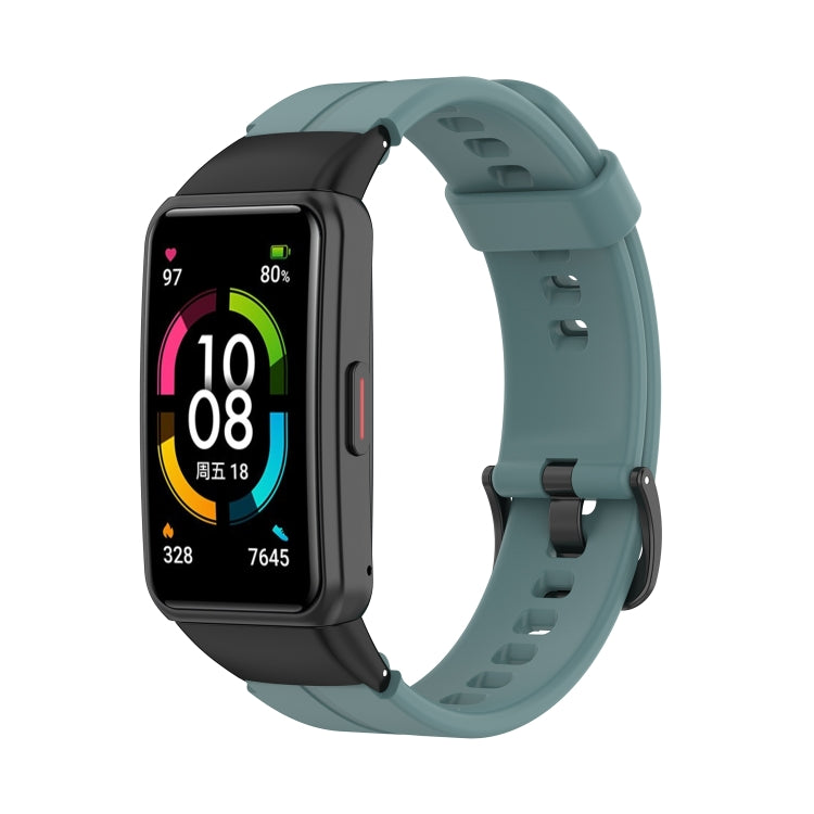 Solid Color Silicone Watch Band, For Honor Band 7