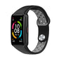 Two-color silicone watch band with reverse buckle, black strap with dark gray perforated underside