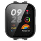 Black front view tempered film protective case for Redmi Watch 3