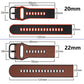 Watch band size diagram with 20mm and 22mm measurements, length and lug details.