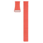 Orange magnetic loop watch band with metal clasp, single strap