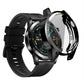 Black TPU watch case cover with clear shield and side bezel clips