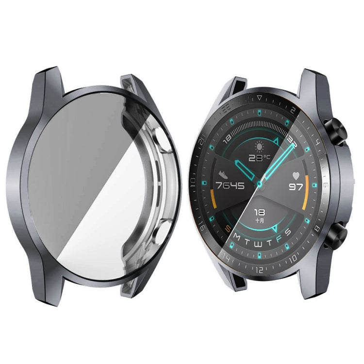 46mm TPU all-inclusive watch case, dark gray/black, for Huawei Watch GT2
