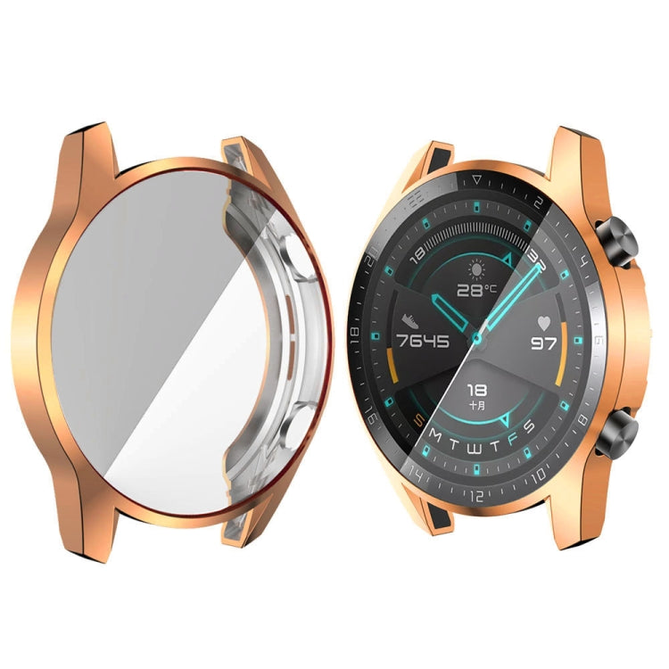 46mm TPU all-inclusive watch case, rose gold tone, for Huawei Watch GT2