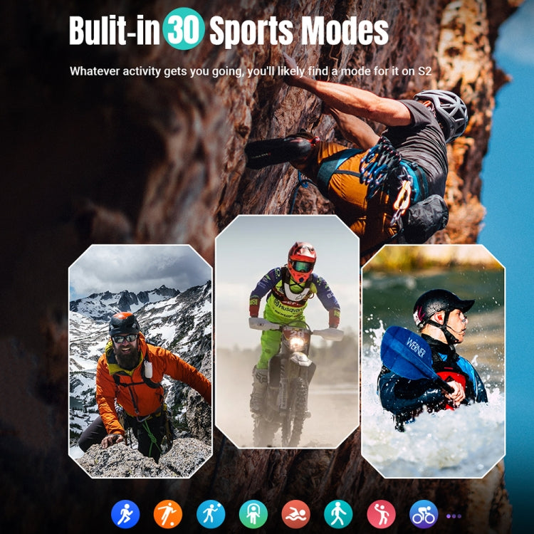 Smartwatch shown in outdoor sports activities with dark square display on wrist