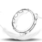 Transparent TPU watch case with electroplated clear bezel and side openings