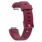 Glossy silicone replacement wrist strap for Fitbit Inspire, dark purple wine, metal clasp