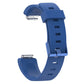 Glossy silicone replacement wrist strap for Fitbit Inspire, dark blue, with metal clasp