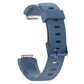 Glossy silicone replacement wrist strap for Fitbit Inspire, blue, with metal clasp
