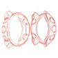 Translucent TPU watch screen case, orange clear front and back guard