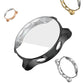 Black TPU watch case with clear front; includes loose gold and silver bands