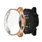 Rose-gold TPU watch case with clear front and black backplate for Garmin watch