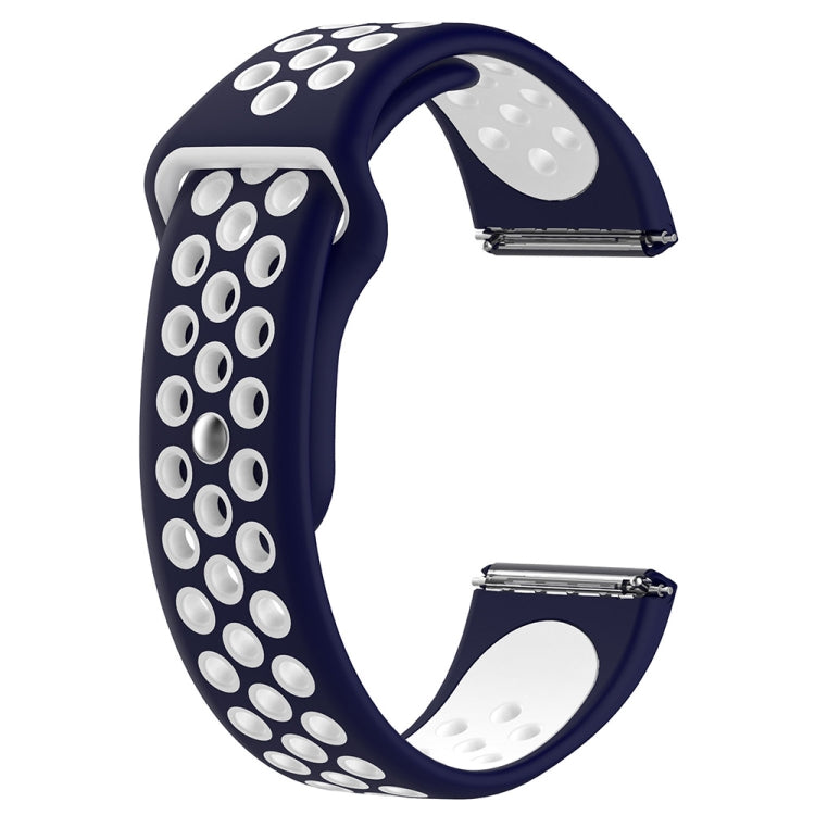 For Fitbit Versa Two-tone Silicone Replacement Wrist Strap Watchband